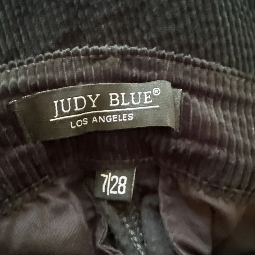Judy Blue Emerald Green Corduroy Pants High Waist Wide Leg Size‎ 7 28 Classic